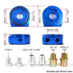 Oil Filter Cooler Sandwich Adapter for Blue Aluminum AN10