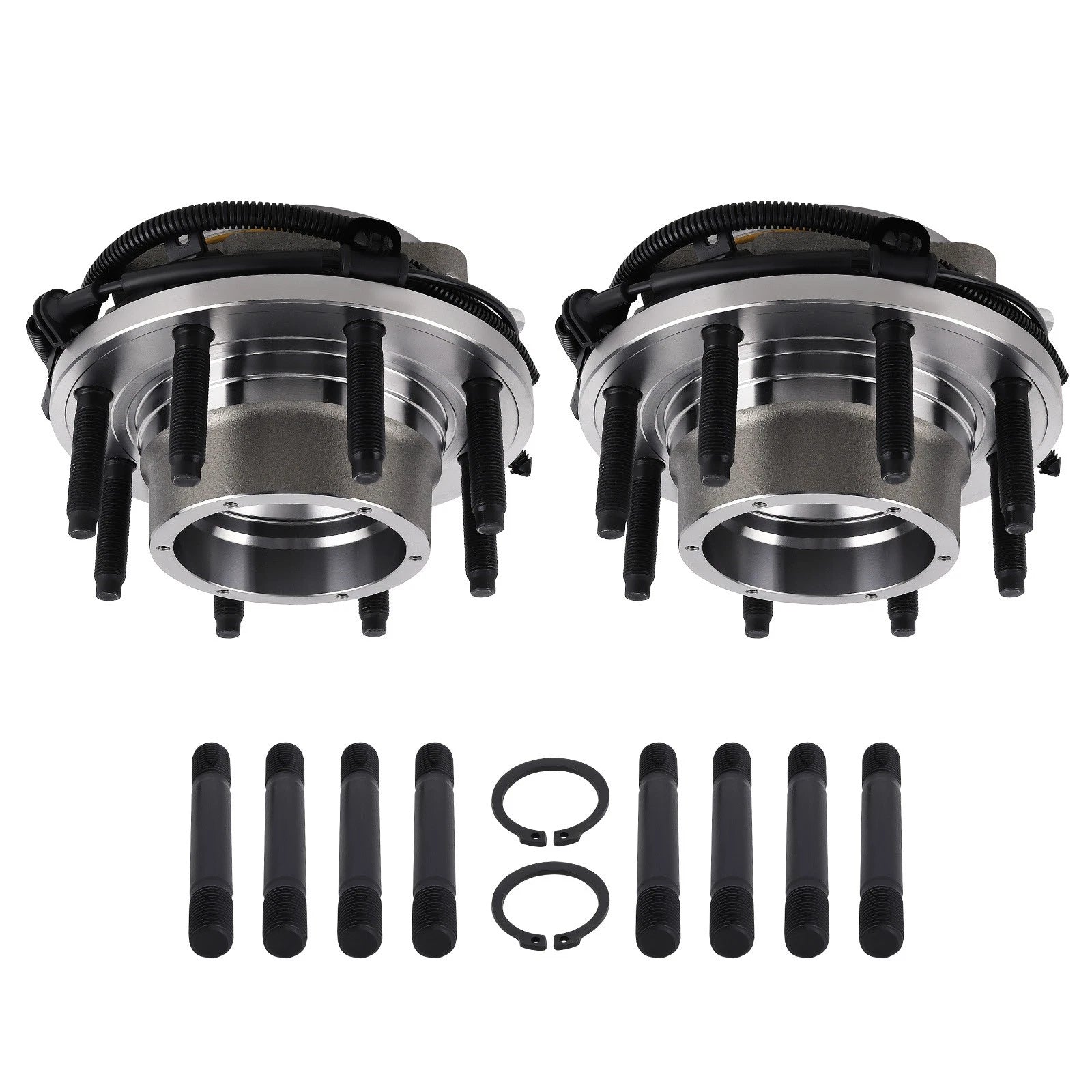 Front Wheel Hub Set of 2 for Ford F-250 F-350 Super Duty 4WD (2017–2022) HB615185PR