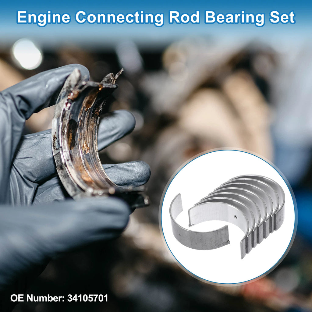 Connecting Rod Bearing Set No. 34105701 for Audi A3 (1988–1999) 8 Pcs