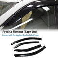 Set of 4 Window Deflectors for Toyota Camry (2007) - Side Vent Visors Black