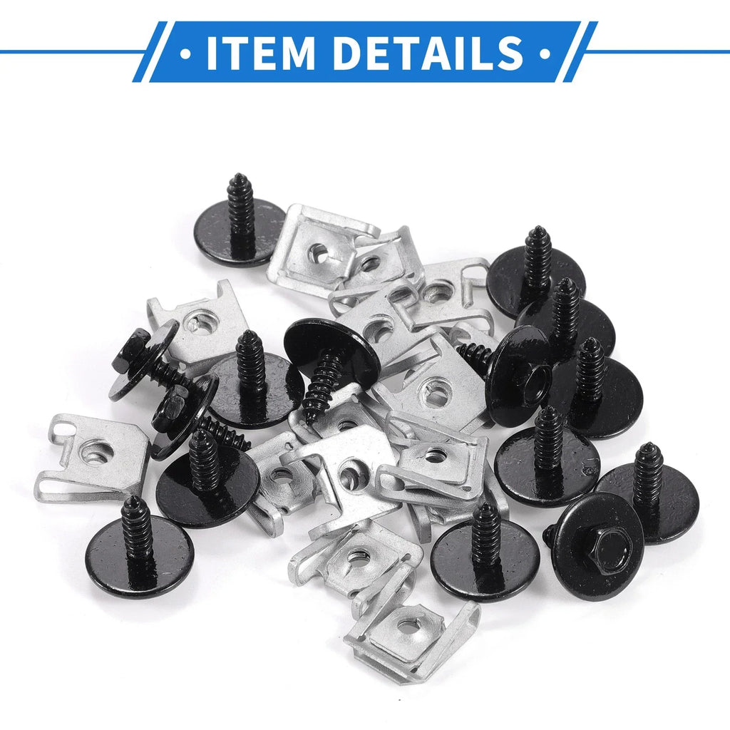 Set Car Fender Liner Splash Shield Bumper Cover Screw for BMW 1 Series M (2011)