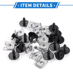 Set Car Fender Liner Splash Shield Bumper Cover Screw for BMW 1 Series M (2011)
