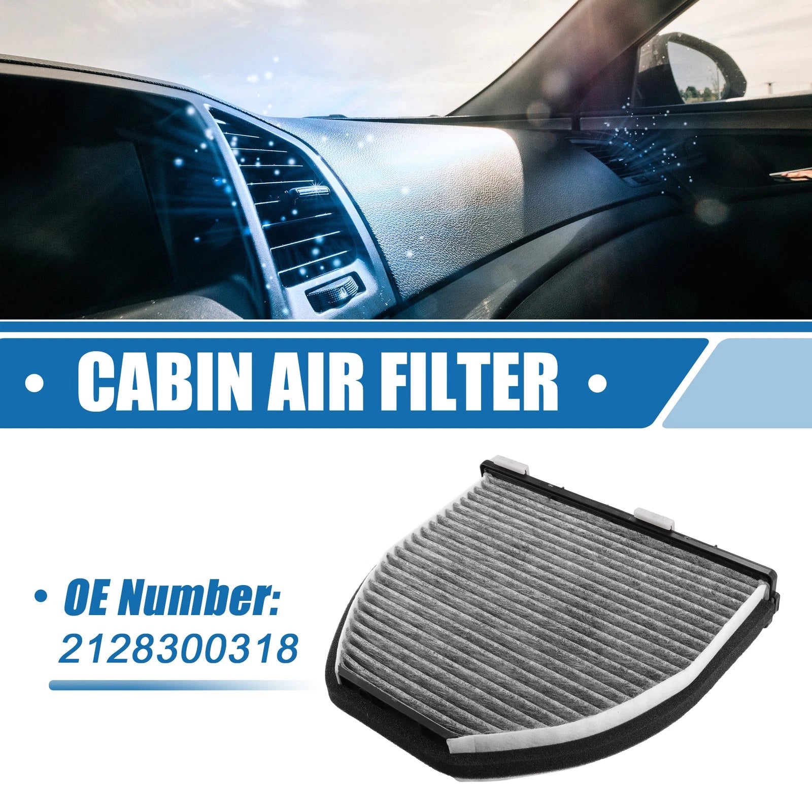 Car Cabin Air Filter No. 2128300318 for Mercedes AMG GT (2016–2023)