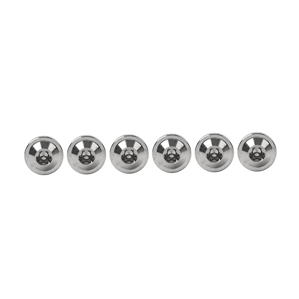 Set of 6 Alloy M5x25mm Torx Head Screws for Motorcycle