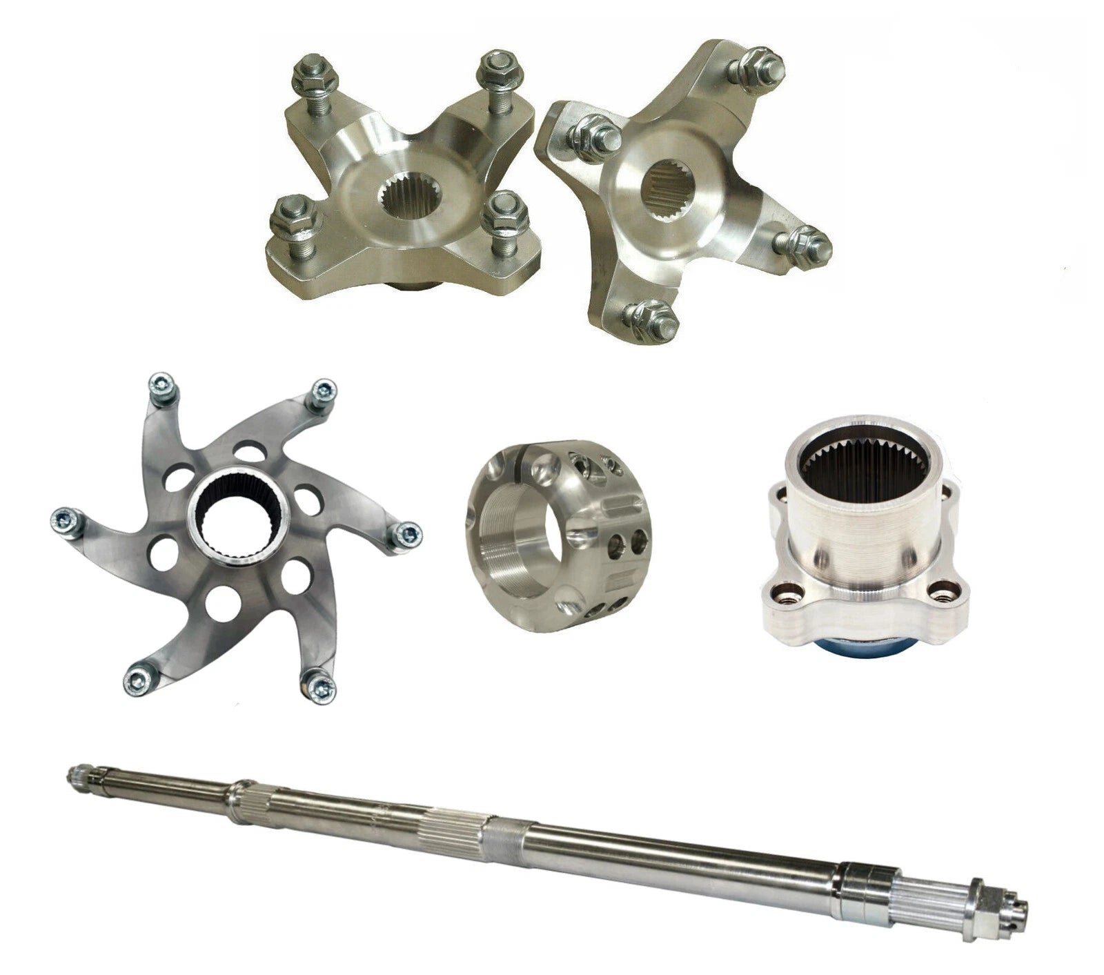 Axcalibar Rear Sprocket Brake Hubs + Lock Nut for Yamaha Banshee