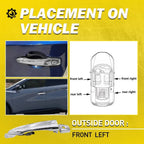 Black Outside Door Handle for Nissan Murano Rogue (2015–2023)