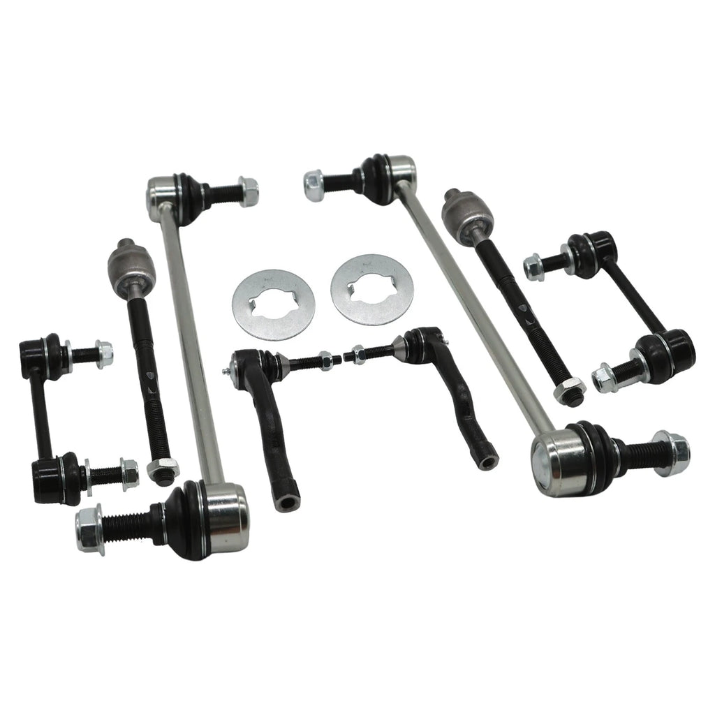 Set of 8 Front Tie Rod End Sway Bar End Links for Ford Fusion (2013–2018)