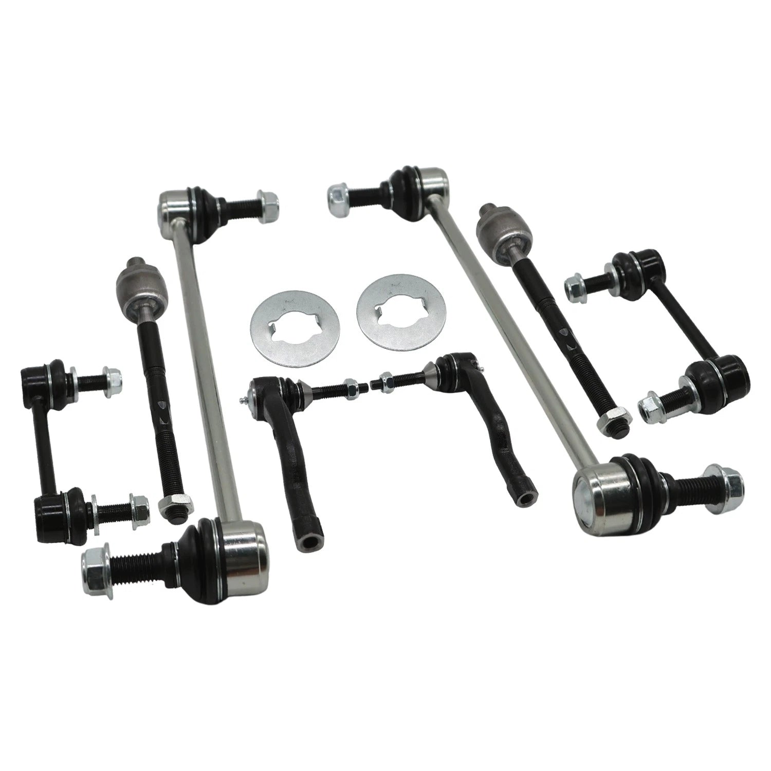 Set of 8 Front Tie Rod End Sway Bar End Links for Ford Fusion (2013–2018)