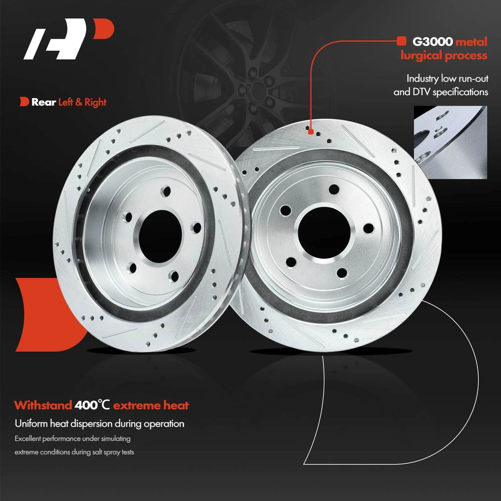 Drilled Brake Rotors for Chevy Corvette (1997–2004)