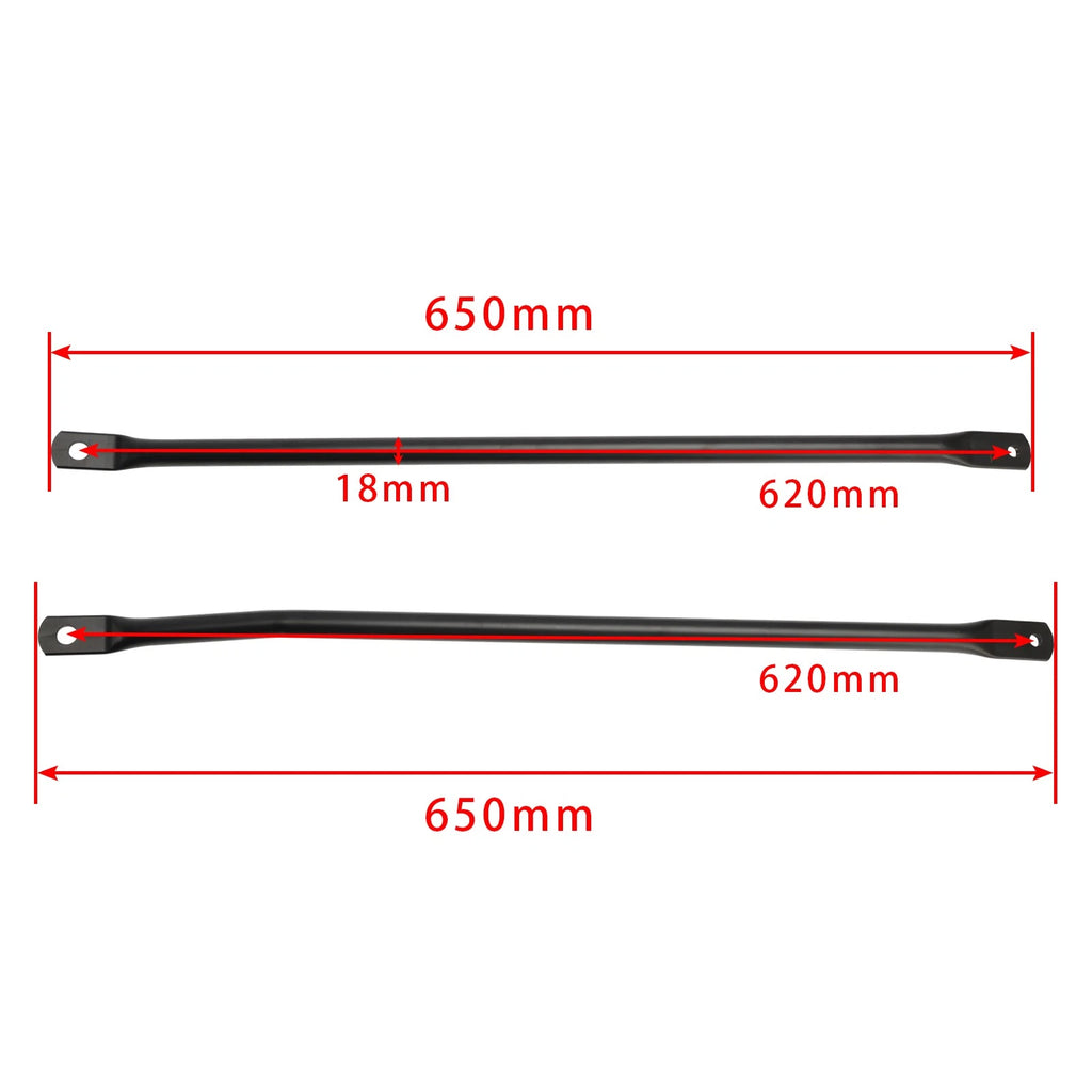 Pair Upper Frame Support Struts w/Gusset Plate for Simson S50E S51E S70E S53 S83