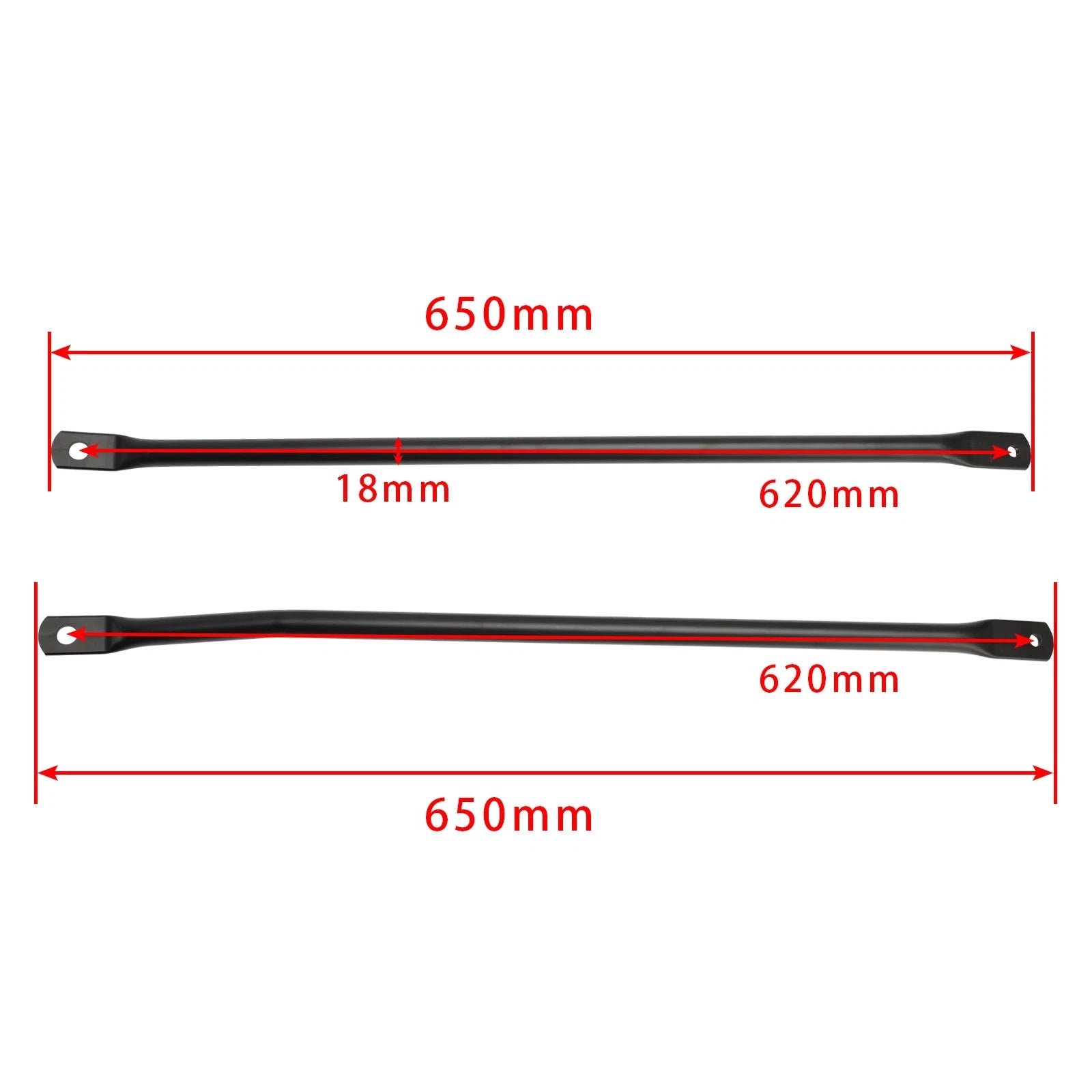 Pair Upper Frame Support Struts w/Gusset Plate for Simson S50E S51E S70E S53 S83