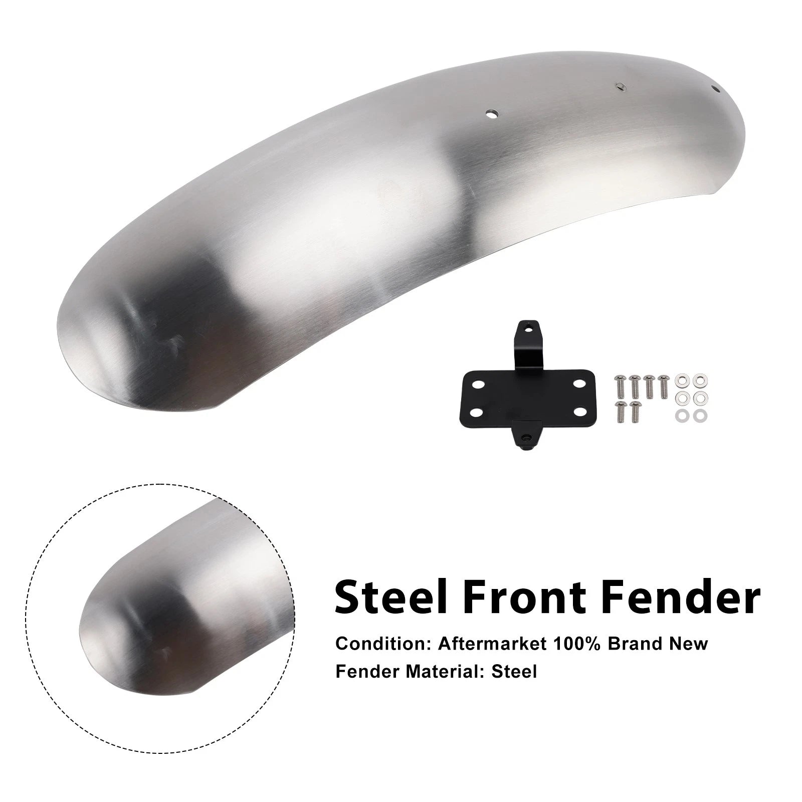 Steel Front Fender Mudguard for Scrambler 400X (2023–2025)