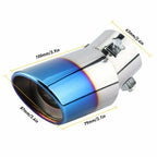 Burnt Blue Titanium Exhaust Muffler Tip for Universal Fit (YYYY–YYYY)