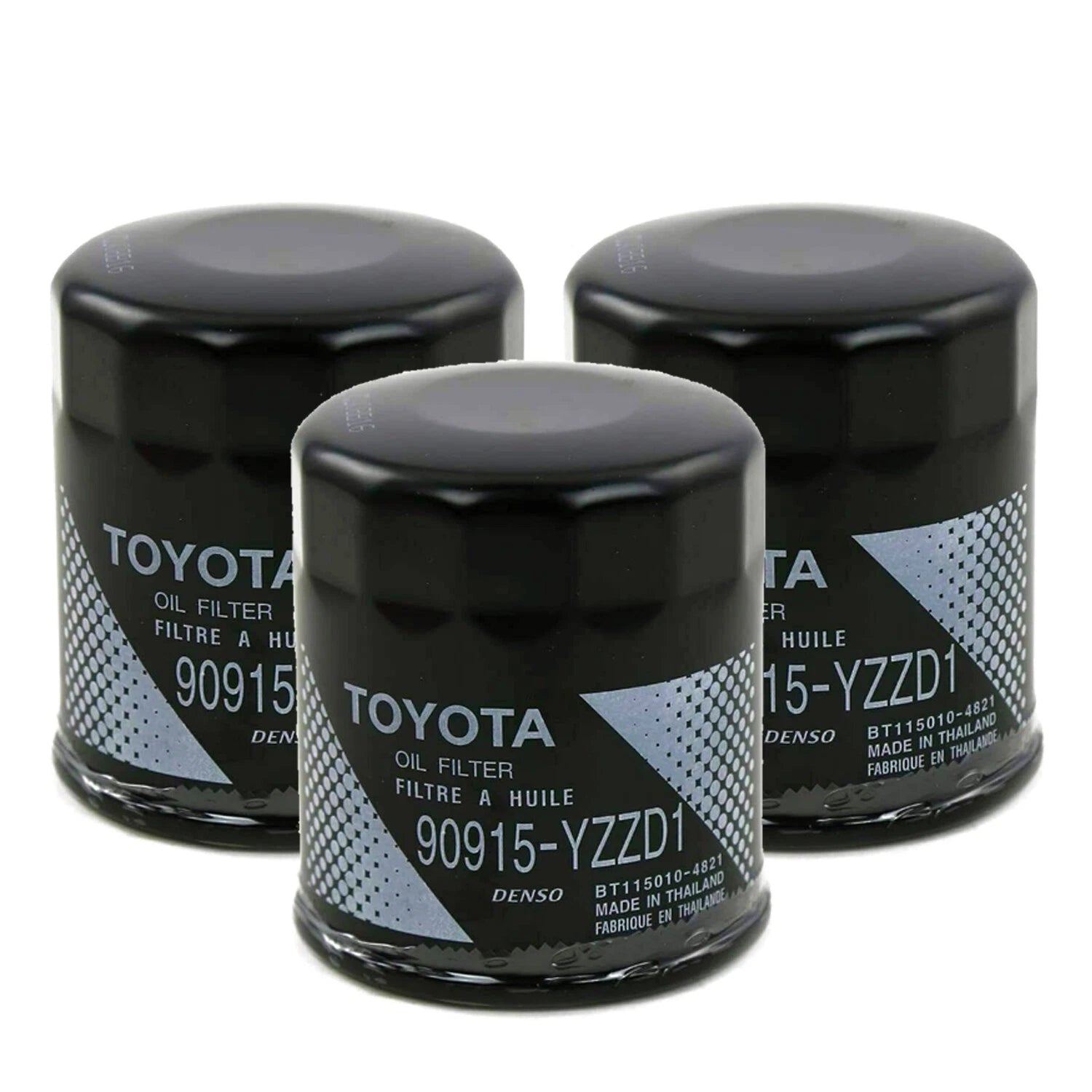 Set of 3 Engine Oil Filters for Lexus Toyota