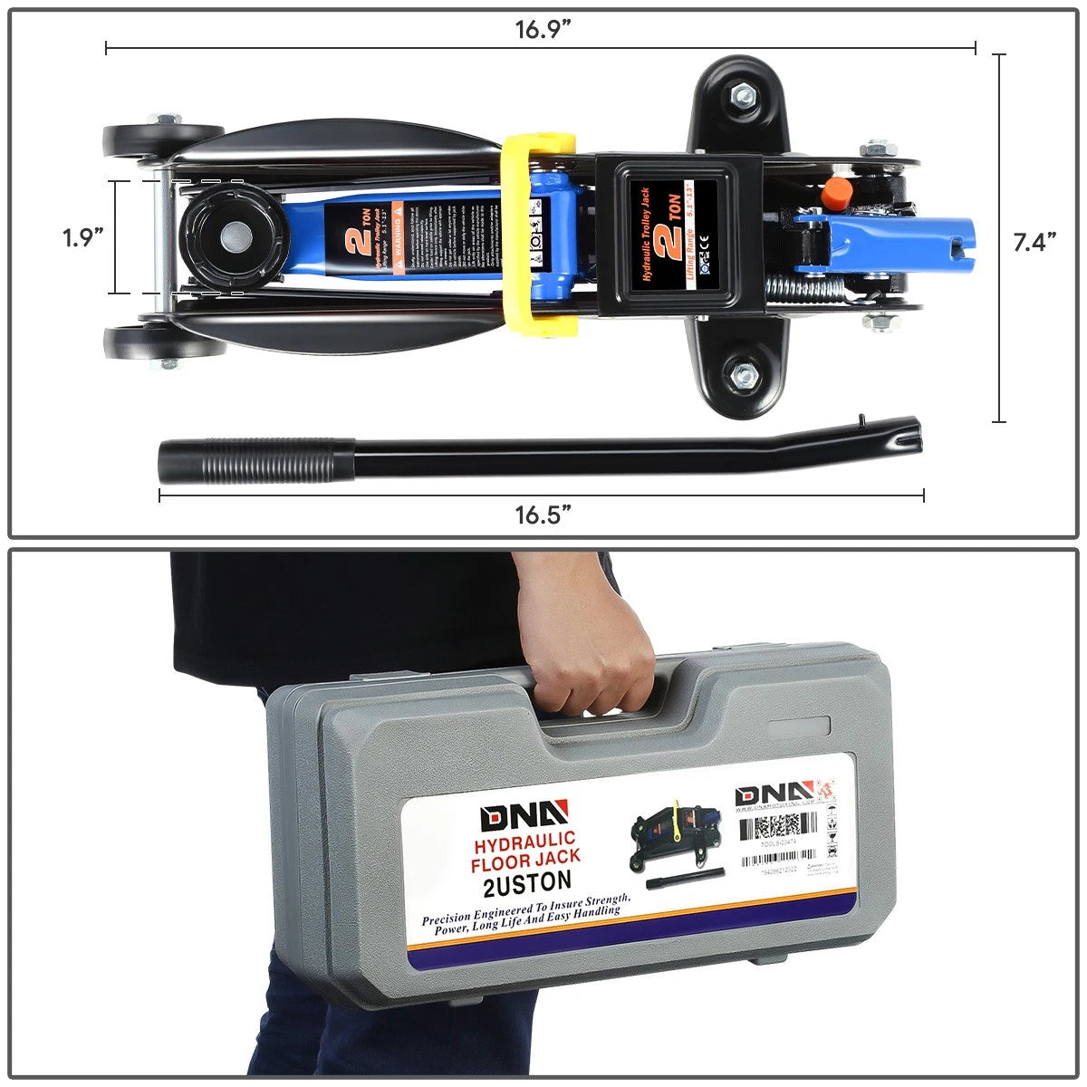 2 Ton Low Profile Hydraulic Floor Jack for Truck SUV Pickup