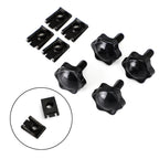 Saddlebag Lever Lock Bolts & Nuts Set Black for Glide King Touring (1996–2019)