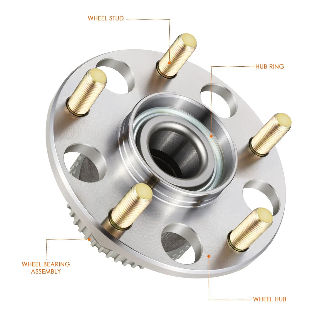 Set of 2 Rear Wheel Hub Bearing Assembly Kit for Honda Accord/Acura TL (2003–2008)