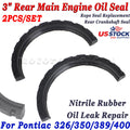 Rubber 3" Rear Main Crankshaft Seal for Pontiac 326 350 389 400 V8 (MR-1)