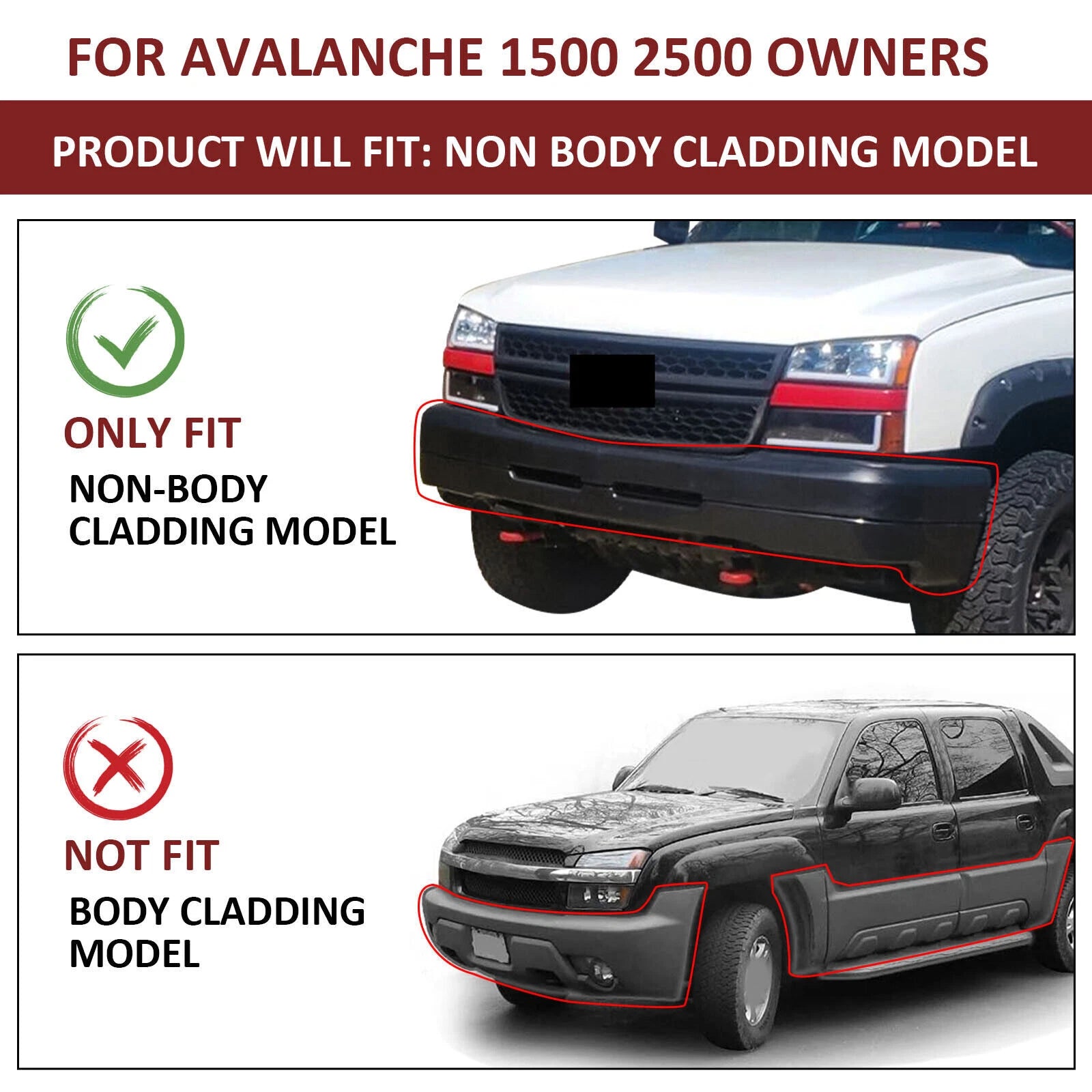 Clear Headlights Bumper Lamps LED DRL for Chevy Silverado Avalanche (2003–2007)