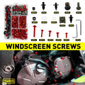 Set of 190 Red Fairing Bolts Kit Bodywork Screws for Yamaha YZF R1 R6 (1998–2021)
