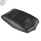 Black Leather Center Console Lid Armrest Cover for Jeep Grand Cherokee (2011-2019)
