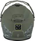 Fly Racing Trekker Full-Face Helmet for Adults Large (Sage/Grey)