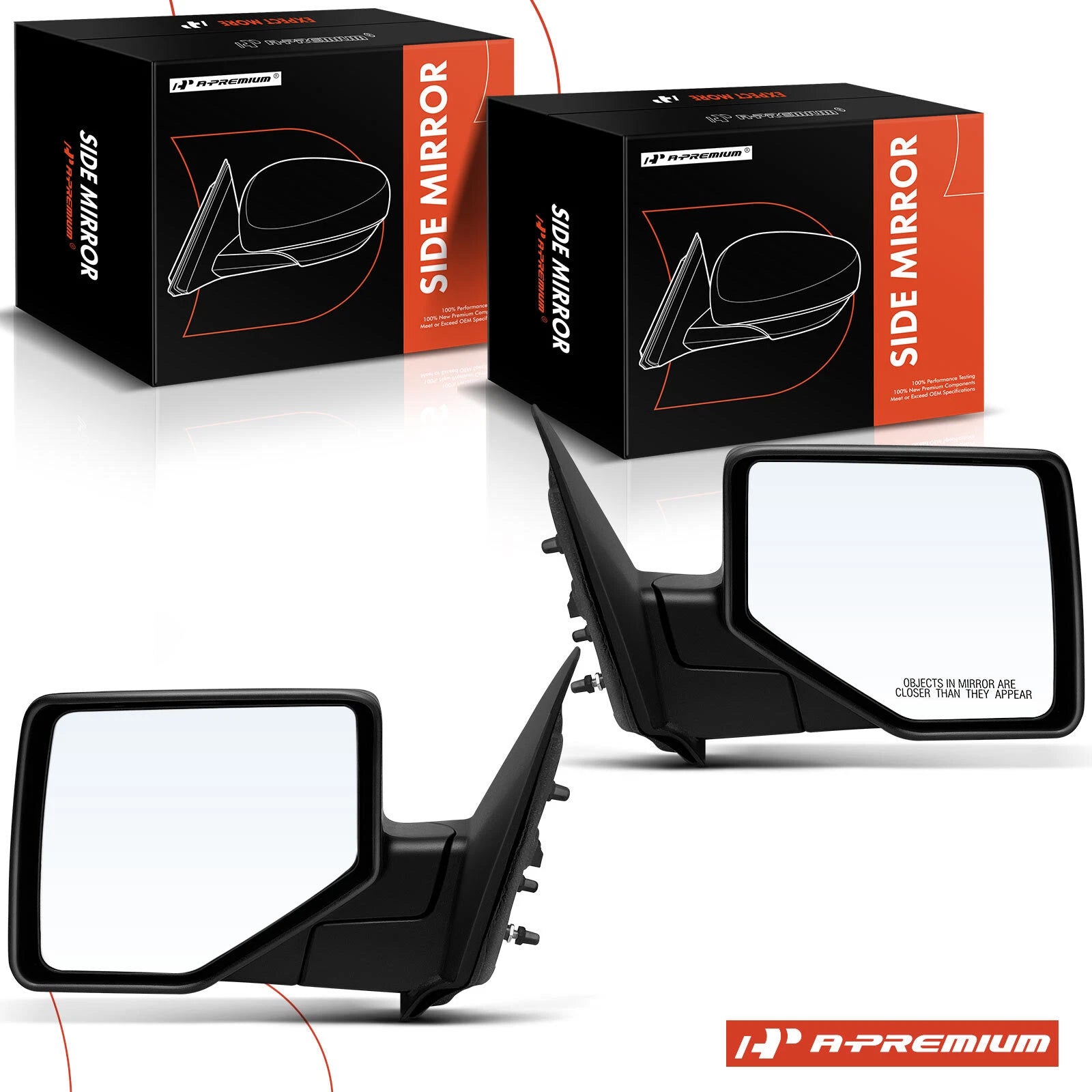 Pair Manual Mirrors for Ford Ranger (2006–2011) Mazda B2300 (2006–2011)