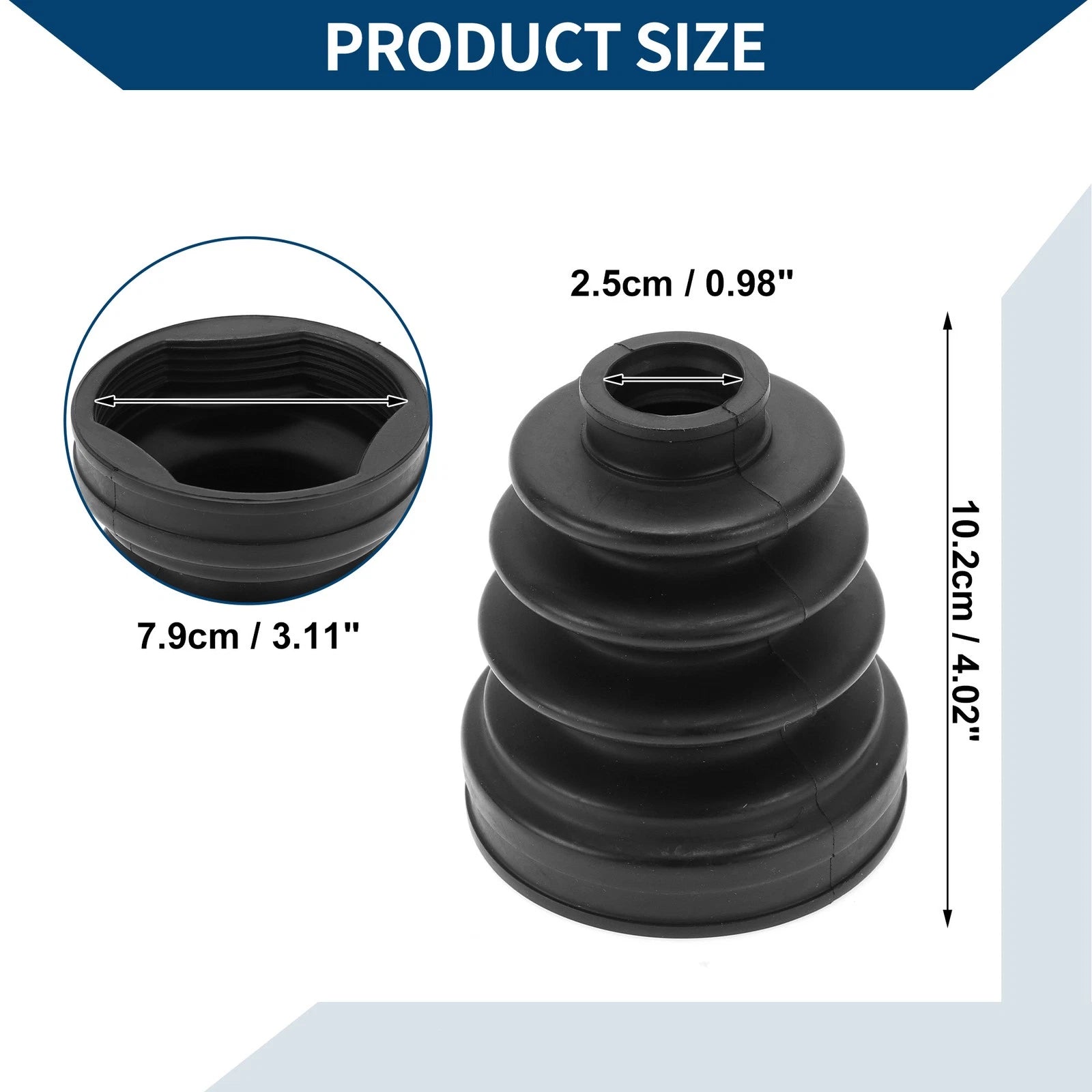 Inner CV Joint Boot Kit w/ Clamps for Hyundai Tucson (2010–2013) No.495951D200
