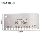Stainless Steel Wet Film Thickness Gauge for Paint Resin Gel Varnish