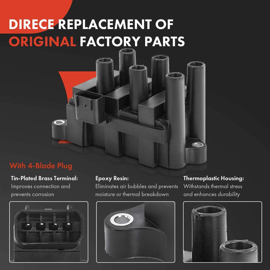 Ignition Coil & Iridium Spark Plugs Set for Ford Ranger