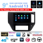 9'' Android Stereo Radio GPS Navigation for 2004-2015 Nissan Patrol GU