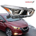 Headlight Assembly for Nissan Versa (2020–2022) Halogen Right Passenger Side