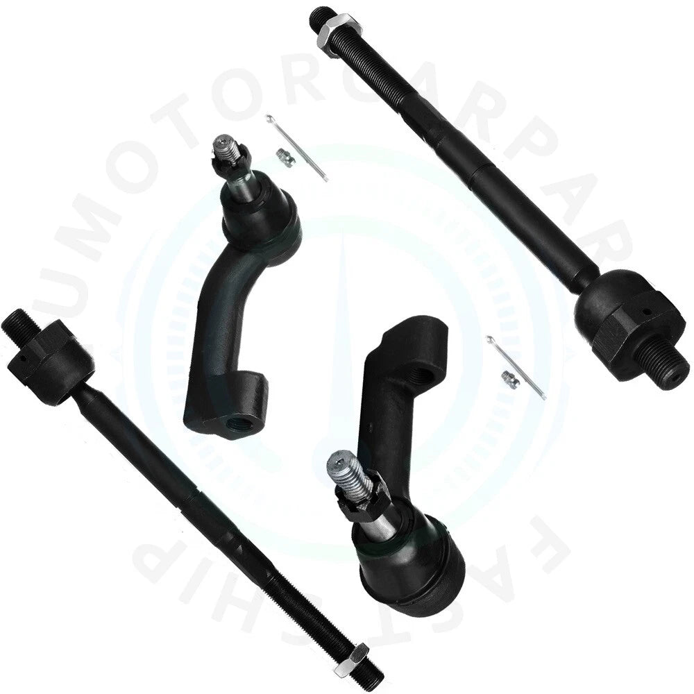 Set of 4 Front Inner Outer Tie Rod Ends for Ford Expedition F-150 (2009–2016)