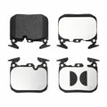 Set of 4 Front Disc Brake Pads for BMW 335i, 335i xDrive, 435i (2011–2017) 34116865460