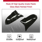 2X Gloss Black Side Mirror Cover Caps for BMW 3/4 Series (2012-2020)