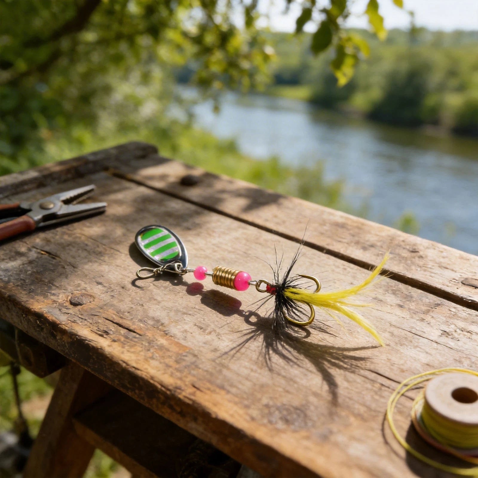 3X Metal Spinner Bait Hard Lure for Bass Fishing