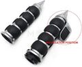 Throttle Boss ISO Style Hand Grips for Harley Yamaha Honda Kawasaki (4-40 Bolt)