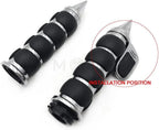 Throttle Boss ISO Style Hand Grips for Harley Yamaha Honda Kawasaki (4-40 Bolt)