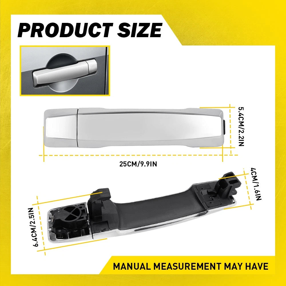 Chrome Exterior Door Handle Set for Nissan Titan (2004–2018)