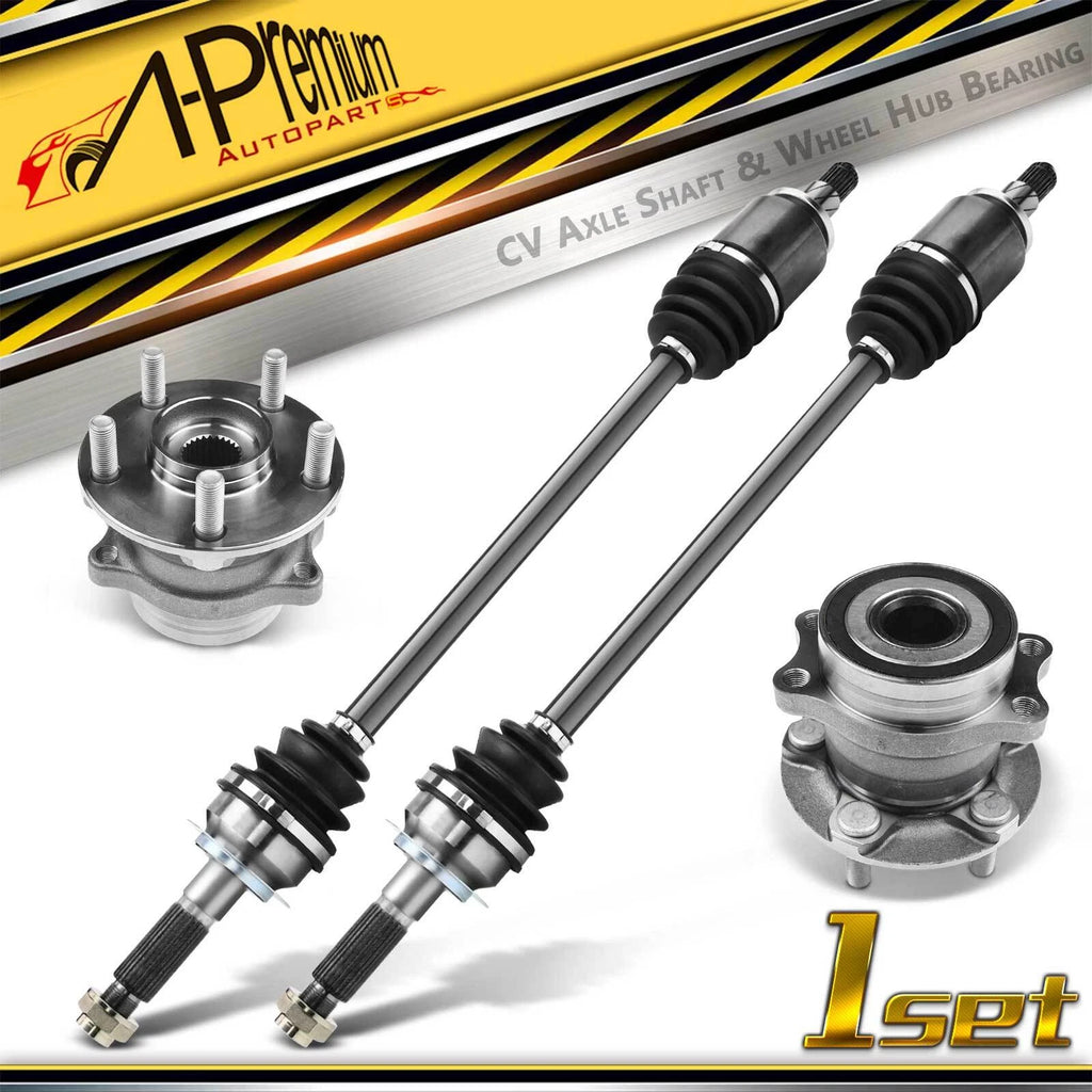 2X CV Axle Shaft & Wheel Hub Bearing for Subaru Forester (2014–2018)