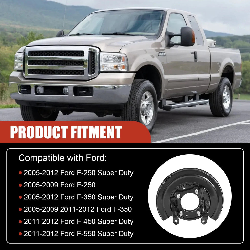 Set of 2 Loaded Brake Backing Plates for Ford F-Series (2005–2012)