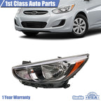 Headlight Assembly Driver Left for Hyundai Accent (2015–2017)