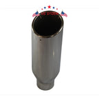 Stainless Steel Exhaust Tip for Universal Fit (2.5" Inlet, 4" Outlet)