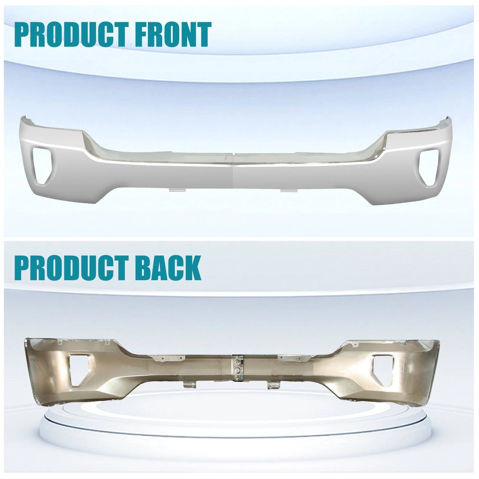 Chrome Steel Front Bumper for Chevy Silverado 1500 (2016–2018)