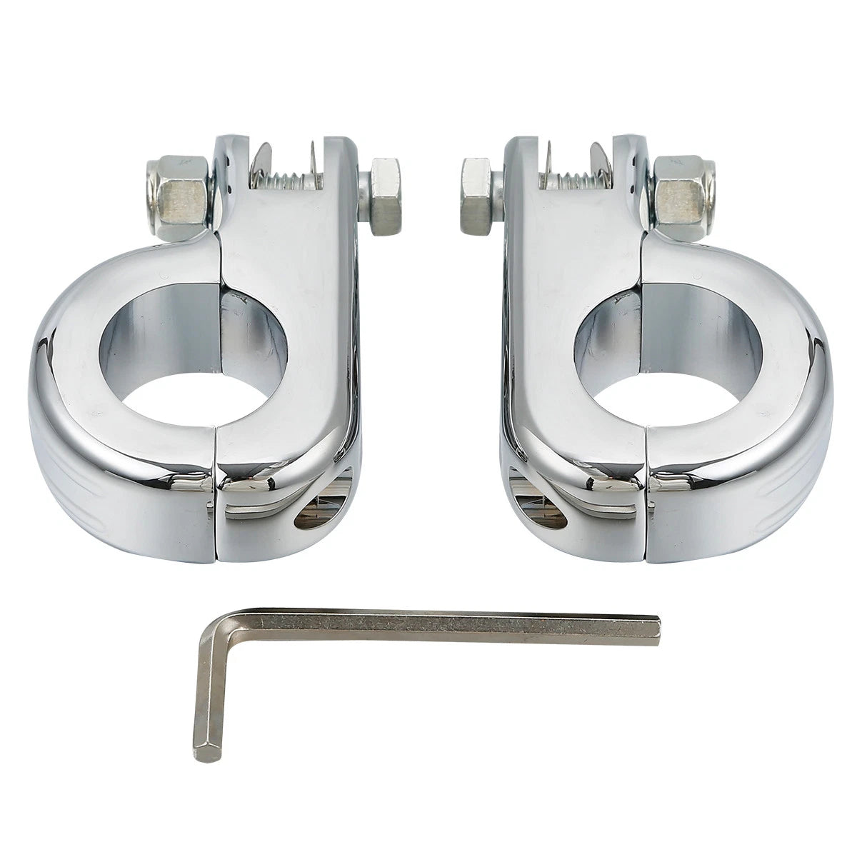 1.25" Highway Foot Pegs Mount Kit for Harley Yamaha Honda (Replaces 50957-02)