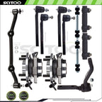 Set of 12 Front Steering Tie Rod End Sway Bar Center Link for GMC Jimmy (1998–2001)