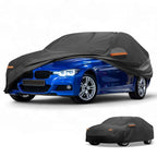 Car Cover 210D-PU Waterproof All Weather for BMW 1 Series Sedan Black