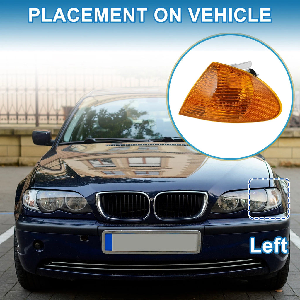 1 Pcs Left Corner Signal Light Cover for BMW 3 Series (1999–2001) No. 63136902765