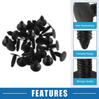 30 Pcs Bumper Clips No. 6030441 for Jeep Ram  Plastic Black