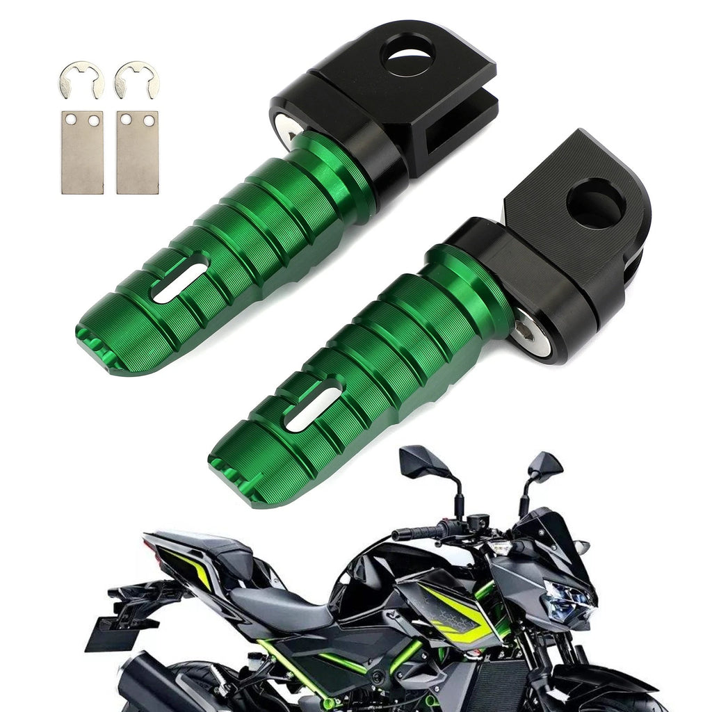 Front Footrests Foot Pegs for Kawasaki Z300/Z400/Z650/Z800/Z900/Z1000
